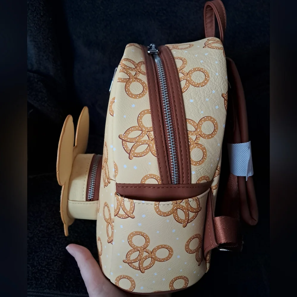 Disney Parks Mickey Pretzel Loungefly Mini Backpack